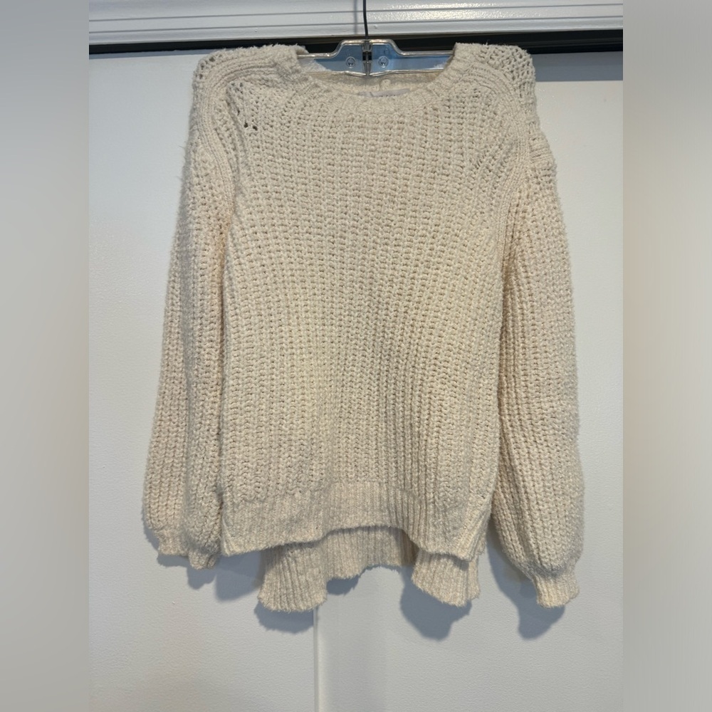 Frame cream knit sweater size X small